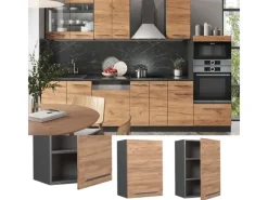Sale Vicco Hängeschrank Fame-Line Hängender Küchenschrank Goldkraft /Anthrazit 50 cm Eiche