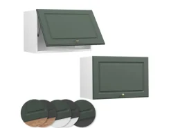 Vicco Hängeschrank Fame-Line Hängender Küchenschrank Grün-Gold Landhaus/Weiß 60 cm Flach< Küchenschränke