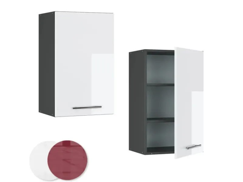 Küchenschränke<Vicco Hängeschrank Fame-Line Hängender Küchenschrank Hochglanz/Anthrazit 45 cm