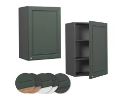 Hot Vicco Hängeschrank Fame-Line Hängender Küchenschrank Grün-Gold Landhaus/Anthrazit 50 cm Dunkelgrün