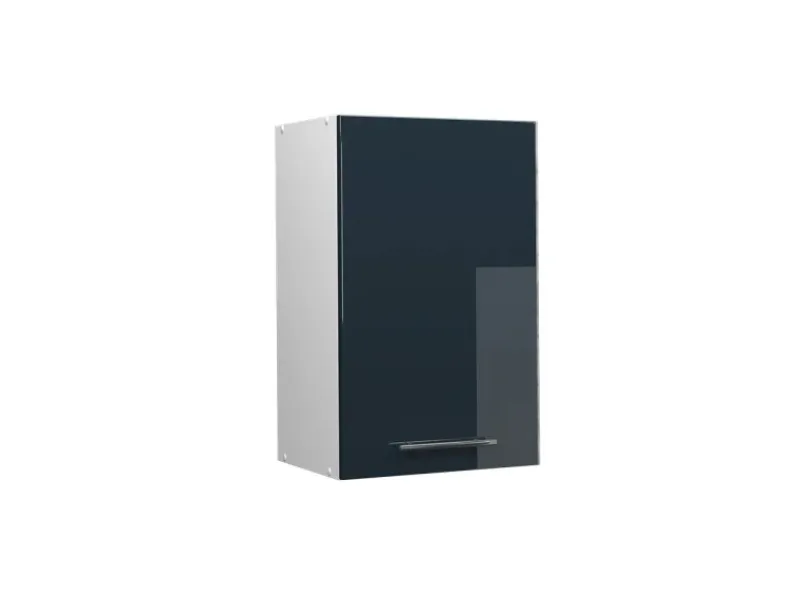 Discount Vicco Hängeschrank Fame-Line Hängender Küchenschrank Hochglanz/Weiß 45 cm Dunkelblau