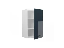 Discount Vicco Hängeschrank Fame-Line Hängender Küchenschrank Hochglanz/Weiß 45 cm Dunkelblau