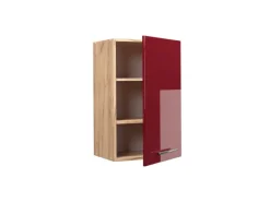 Online Vicco Hängeschrank Fame-Line Bordeaux Hochglanz/Goldkraft Eiche 45 cm Bordeaux-Glanz