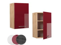 Online Vicco Hängeschrank Fame-Line Bordeaux Hochglanz/Goldkraft Eiche 45 cm Bordeaux-Glanz