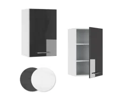 Vicco Hängeschrank Fame-Line Hängender Küchenschrank Hochglanz/Weiß 45 cm< Küchenschränke