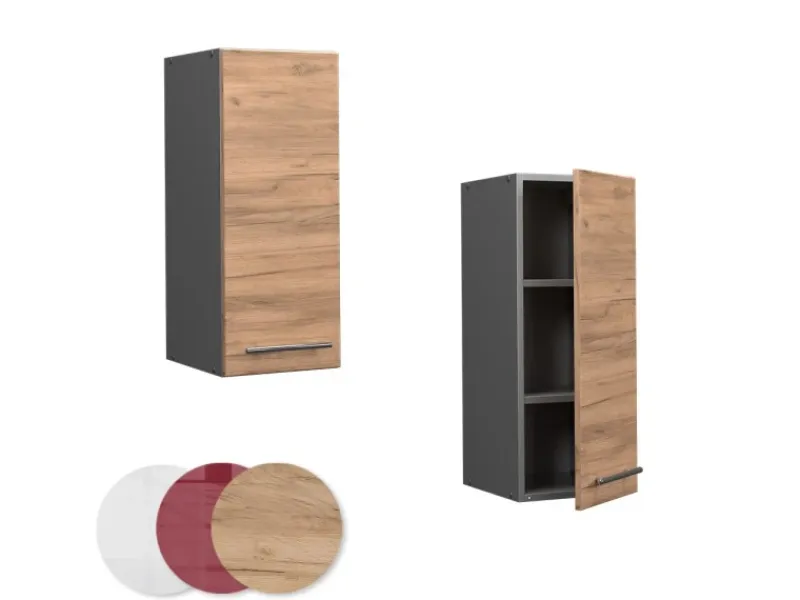 Küchenschränke<Vicco Hängeschrank Fame-Line Hängender Küchenschrank Goldkraft /Anthrazit 30 cm