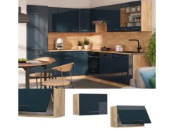 Küchenschränke<Vicco Hängeschrank Fame-Line Hochglanz/Goldkraft Eiche 60 cm Flach