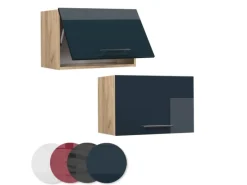 Küchenschränke<Vicco Hängeschrank Fame-Line Hochglanz/Goldkraft Eiche 60 cm Flach