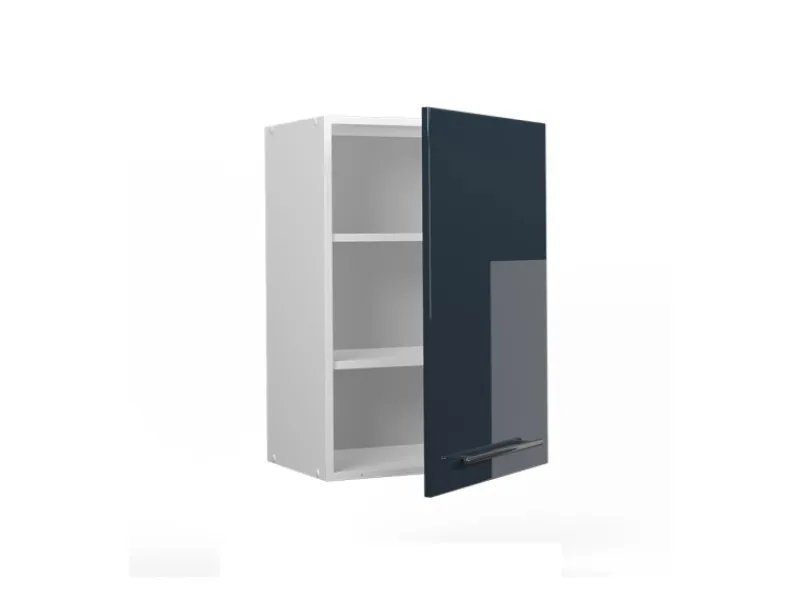 New Vicco Hängeschrank Fame-Line Hängender Küchenschrank Hochglanz/Weiß 50 cm Dunkelblau