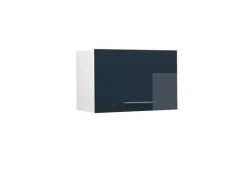Discount Vicco Hängeschrank Fame-Line Hängender Küchenschrank Hochglanz/Weiß 60 cm Flach Dunkelblau