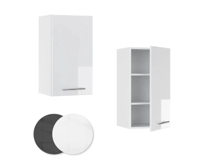 New Vicco Hängeschrank Fame-Line Hängender Küchenschrank Hochglanz/ 40 cm Weiß