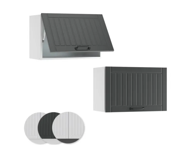 Vicco Hängeschrank Fame-Line Hängender Küchenschrank Anthrazit/Weiß 60 cm Flach< Küchenschränke