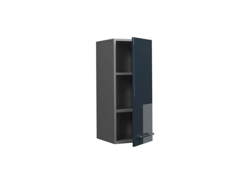 Hot Vicco Hängeschrank Fame-Line Hängender Küchenschrank Hochglanz/Anthrazit 30 cm Dunkelblau