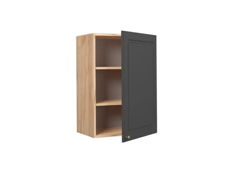 New Vicco Hängeschrank Fame-Line Hängender Küchenschrank -Gold/Goldkraft Eiche 50 cm Anthrazit