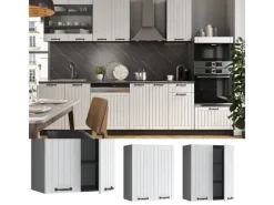 Outlet Vicco Hängeschrank Fame-Line Hängender Küchenschrank Landhaus/Anthrazit 60 cm Weiß