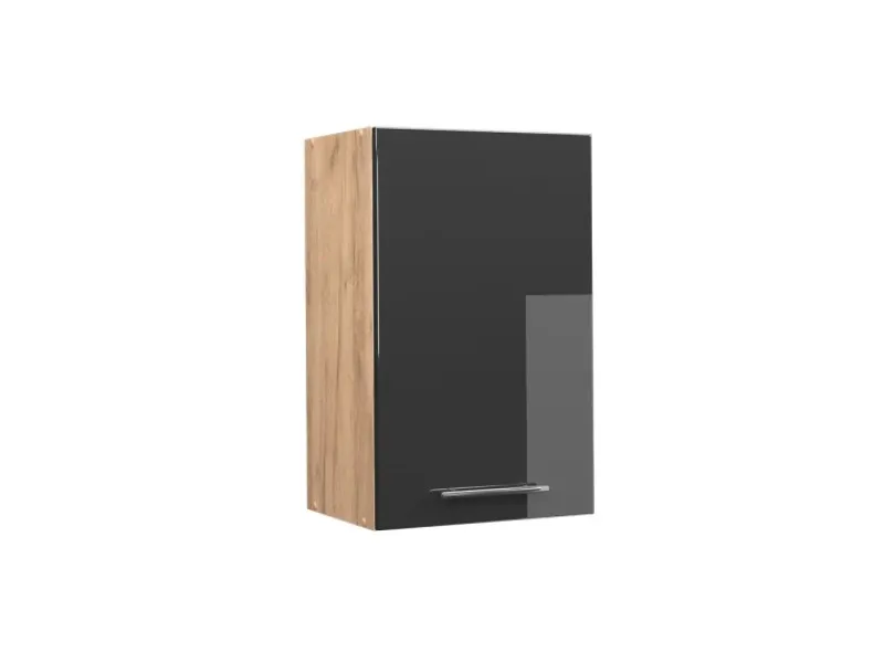 Clearance Vicco Hängeschrank Fame-Line Hochglanz/Goldkraft Eiche 45 cm Anthrazit