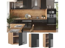 Clearance Vicco Hängeschrank Fame-Line Hochglanz/Goldkraft Eiche 45 cm Anthrazit