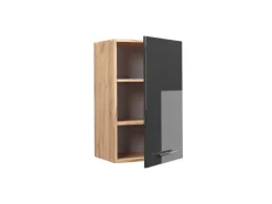 Clearance Vicco Hängeschrank Fame-Line Hochglanz/Goldkraft Eiche 45 cm Anthrazit