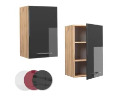 Clearance Vicco Hängeschrank Fame-Line Hochglanz/Goldkraft Eiche 45 cm Anthrazit
