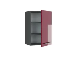 Vicco Hängeschrank Fame-Line Hängender Küchenschrank Bordeaux Hochglanz/Anthrazit 50 cm< Küchenschränke