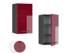 Küchenschränke<Vicco Hängeschrank Fame-Line Hängender Küchenschrank Bordeaux Hochglanz/Anthrazit 40 cm