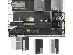 Küchenschränke<Vicco Hängeschrank Fame-Line Hängender Küchenschrank Hochglanz/Weiß 40 cm
