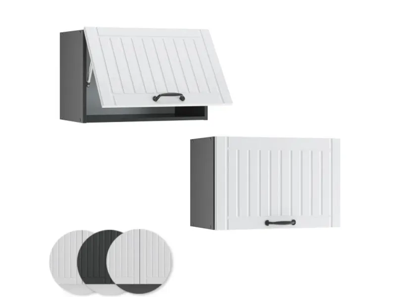Küchenschränke<Vicco Hängeschrank Fame-Line Hängender Küchenschrank Landhaus/Anthrazit 60 cm Flach