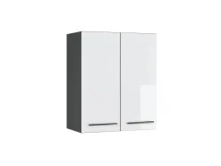 Vicco Hängeschrank Fame-Line Hängender Küchenschrank Hochglanz/Anthrazit 60 cm< Küchenschränke