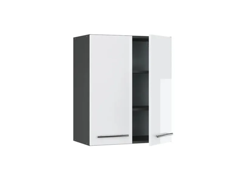 Vicco Hängeschrank Fame-Line Hängender Küchenschrank Hochglanz/Anthrazit 60 cm< Küchenschränke