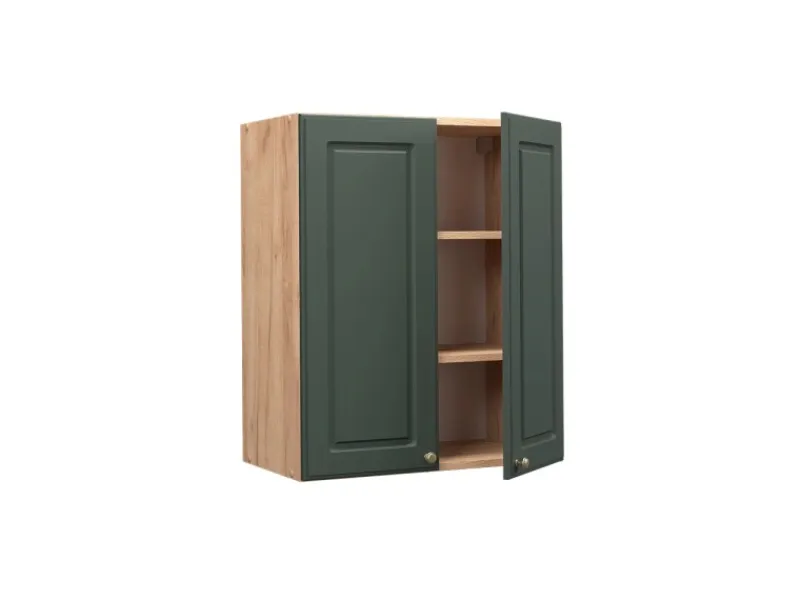 Clearance Vicco Hängeschrank Fame-Line Grün-Gold Landhaus/Goldkraft Eiche 60 cm Dunkelgrün