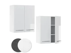 Discount Vicco Hängeschrank Fame-Line Hängender Küchenschrank Hochglanz/ 60 cm Weiß