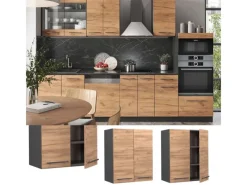 Vicco Hängeschrank Fame-Line Hängender Küchenschrank Goldkraft /Anthrazit 60 cm< Küchenschränke
