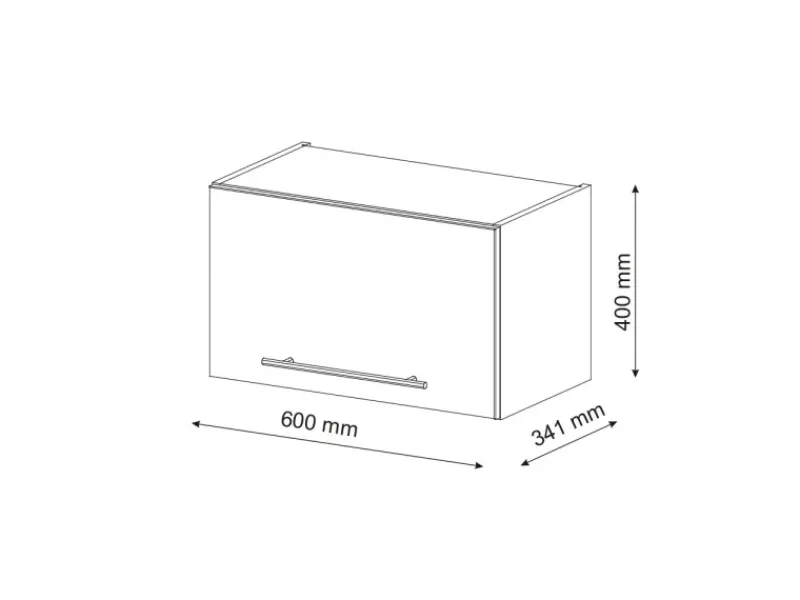 Küchenschränke<Vicco Hängeschrank Fame-Line Hochglanz/Goldkraft Eiche 60 cm Flach