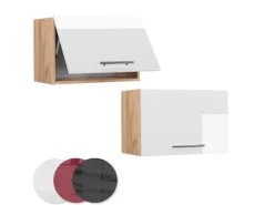Küchenschränke<Vicco Hängeschrank Fame-Line Hochglanz/Goldkraft Eiche 60 cm Flach