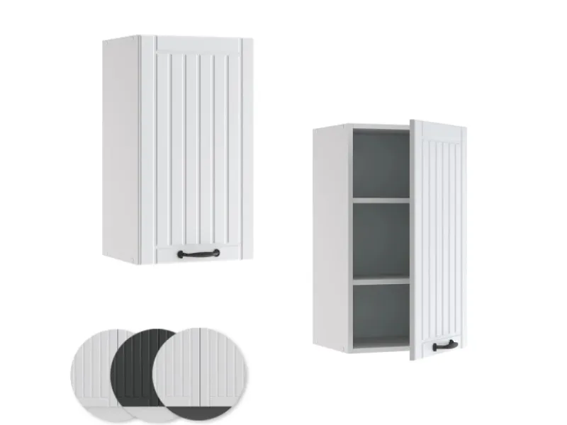 Sale Vicco Hängeschrank Fame-Line Hängender Küchenschrank Landhaus/ 40 cm Weiß
