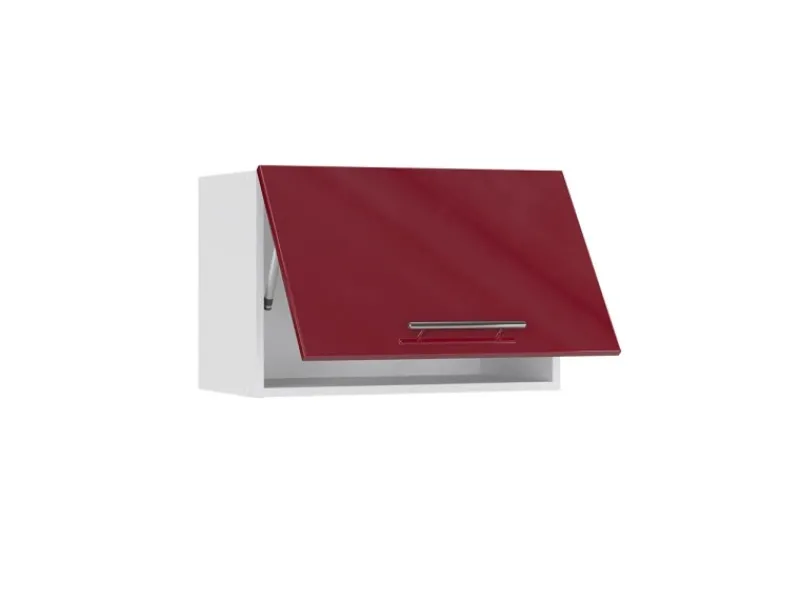Vicco Hängeschrank Fame-Line Hängender Küchenschrank Bordeaux Hochglanz/Weiß 60 cm Flach< Küchenschränke