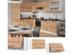 Herde<Vicco Hängeschrank Fame-Line Hängender Küchenschrank Goldkraft /Weiß 60 cm Flach