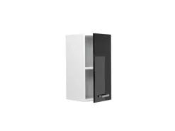 Pfannen|Herde<Vicco Hängeschrank R-Line Hängender Küchenschrank Schwarz Hochglanz/Weiß 30 cm
