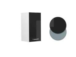 Pfannen|Herde<Vicco Hängeschrank R-Line Hängender Küchenschrank Schwarz Hochglanz/Weiß 30 cm