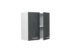 Küchenschränke<Vicco Hängeschrank R-Line Hängender Küchenschrank Schwarz Beton/Weiß 60 cm