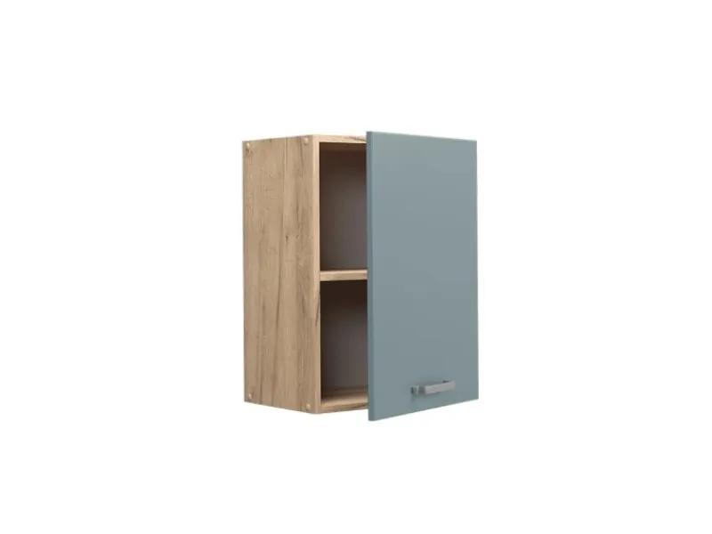 Küchenschränke<Vicco Hängeschrank R-Line Hängender Küchenschrank Blau-Grau/Goldkraft Eiche 45 cm