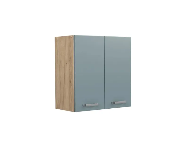 Küchenschränke<Vicco Hängeschrank R-Line Hängender Küchenschrank Blau-Grau/Goldkraft Eiche 60 cm