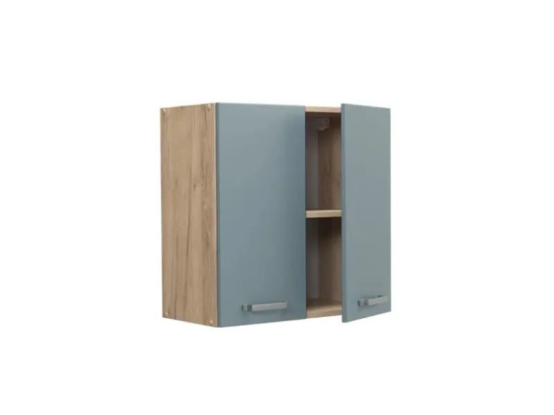 Küchenschränke<Vicco Hängeschrank R-Line Hängender Küchenschrank Blau-Grau/Goldkraft Eiche 60 cm