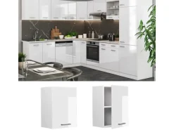 Küchenschränke<Vicco Hängeschrank R-Line Hängender Küchenschrank Hochglanz/ 45 cm