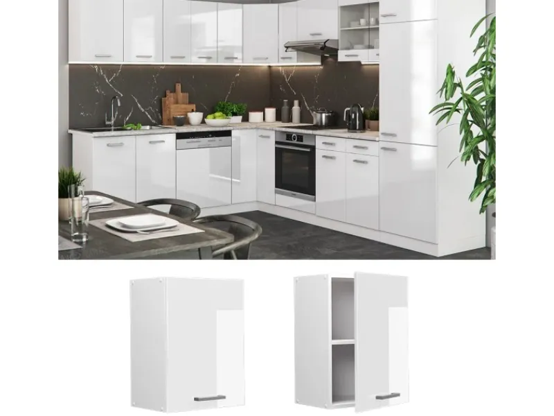 Küchenschränke<Vicco Hängeschrank R-Line Hängender Küchenschrank Hochglanz/ 45 cm