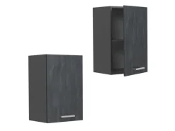 Best Vicco Hängeschrank R-Line Hängender Küchenschrank Schwarz Beton/Anthrazit 40 cm Beton Anthrazit