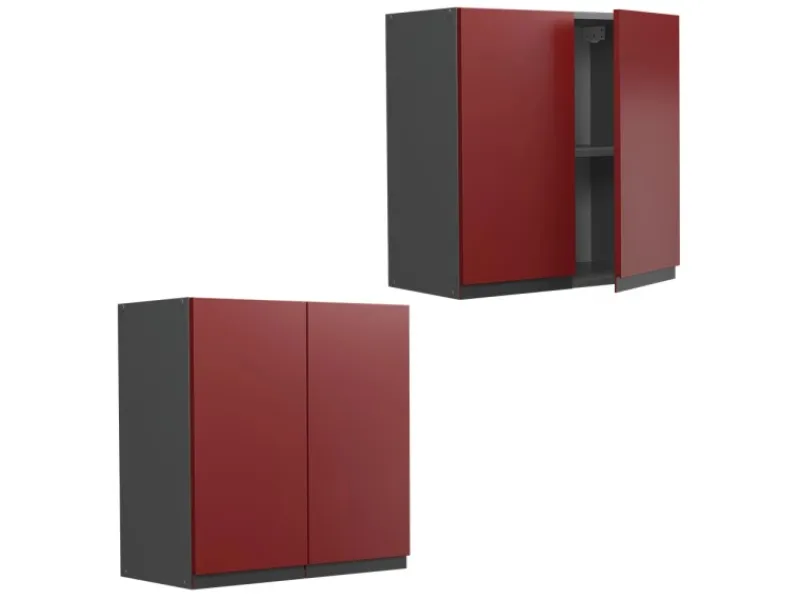 Vicco Hängeschrank R-Line Hängender Küchenschrank /Anthrazit 60 cm J-Shape< Küchenschränke