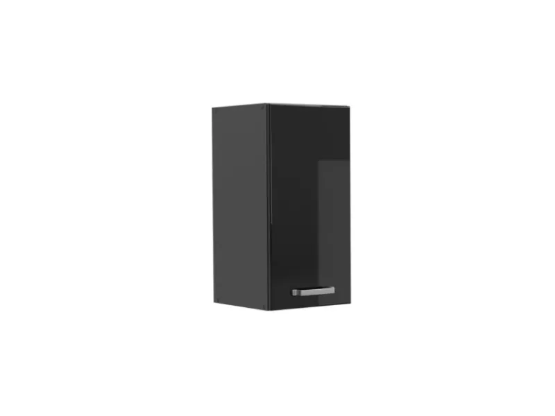 Best Vicco Hängeschrank R-Line Hängender Küchenschrank Schwarz Hochglanz/Anthrazit 30 cm Schwarz Glänzend
