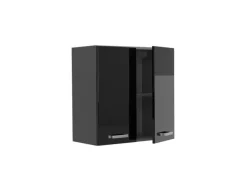 Küchenschränke<Vicco Hängeschrank R-Line Hängender Küchenschrank Schwarz Hochglanz/Anthrazit 60 cm