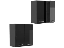 Küchenschränke<Vicco Hängeschrank R-Line Hängender Küchenschrank Schwarz Hochglanz/Anthrazit 60 cm